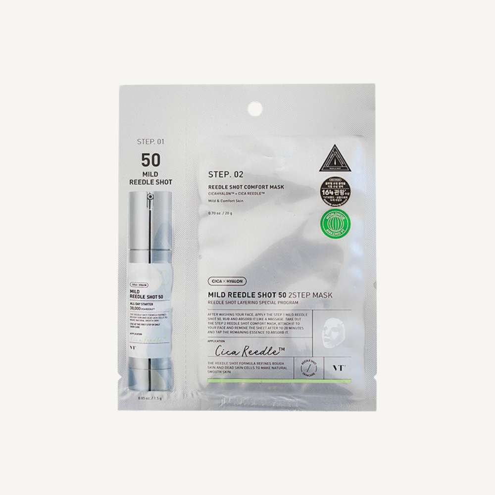 VT Cosmetics Mild Reedle Shot 50 2-Step Mask 1.5 g + 25 g